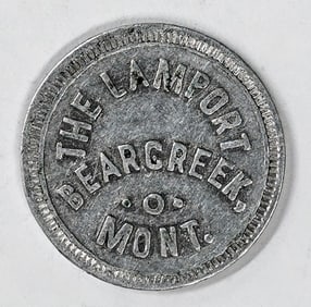 SCARCE Lamport Bear Creek, Montana Trade Token