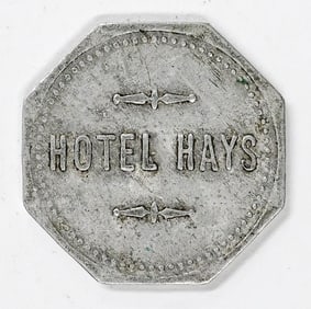 Unlisted Hays, Montana Trade Token Hotel Hays