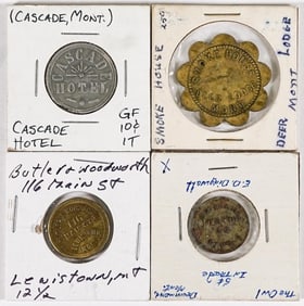 (4) Vintage & Antique Montana Trade Tokens