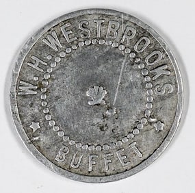 Geyser, Montana W.H. Westbrooks RARE Trade Token
