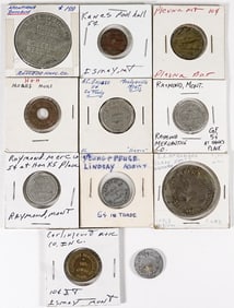 (11) Vintage & Antique Montana Trade Tokens