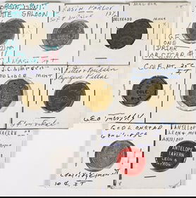 (8) Vintage & Antique Montana Trade Tokens