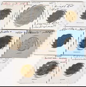 (8) Vintage & Antique Montana Trade Tokens