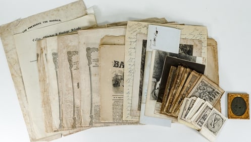 Antique Newspapers, Engravings & Letters
