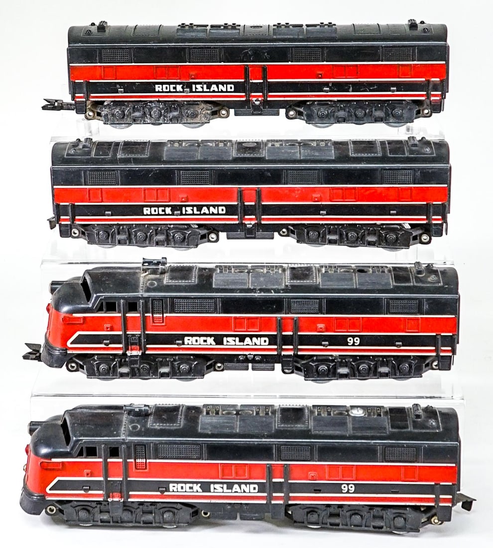 Rock Island ABA, AB, (2) Cars Toy Trains (1 of 6)