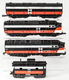 New Haven ABA, AB, Caboose and Car Toy Trains