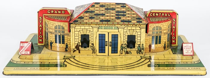 MARX Grand Central Station Railroad Tin Litho