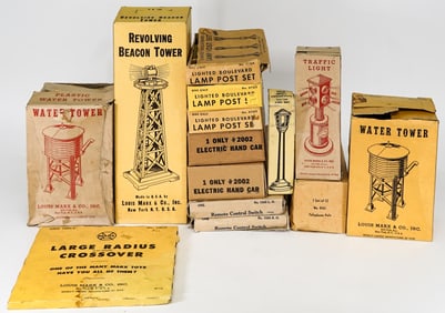 Boxed MARX Toy Train Accessories