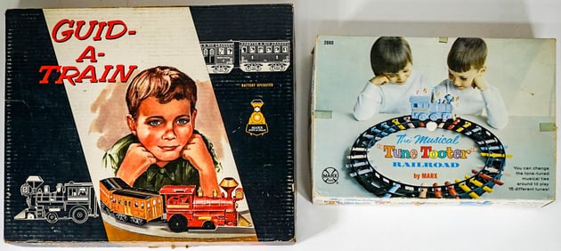 MARX Battery Op. (2) Train Sets MIB 2260 2880