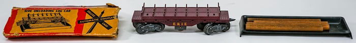 MARX / Marline Side Unloading Log Car 5594