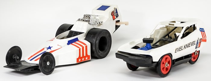 (2) Evel Knievel Race Cars