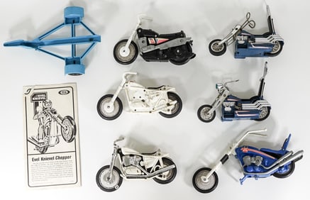 (6) Evel Knievel Motorcycles