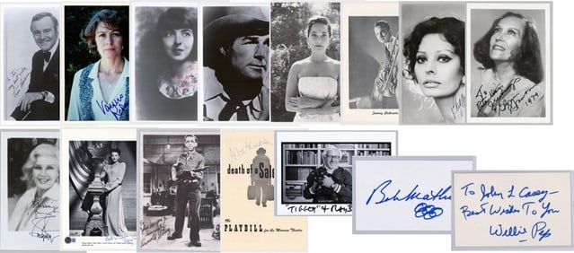 Collection of SIGNED Photo/Flyer/Card BAS COA (15)