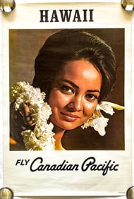 Hawaii Canadian Pacific Airlines Poster