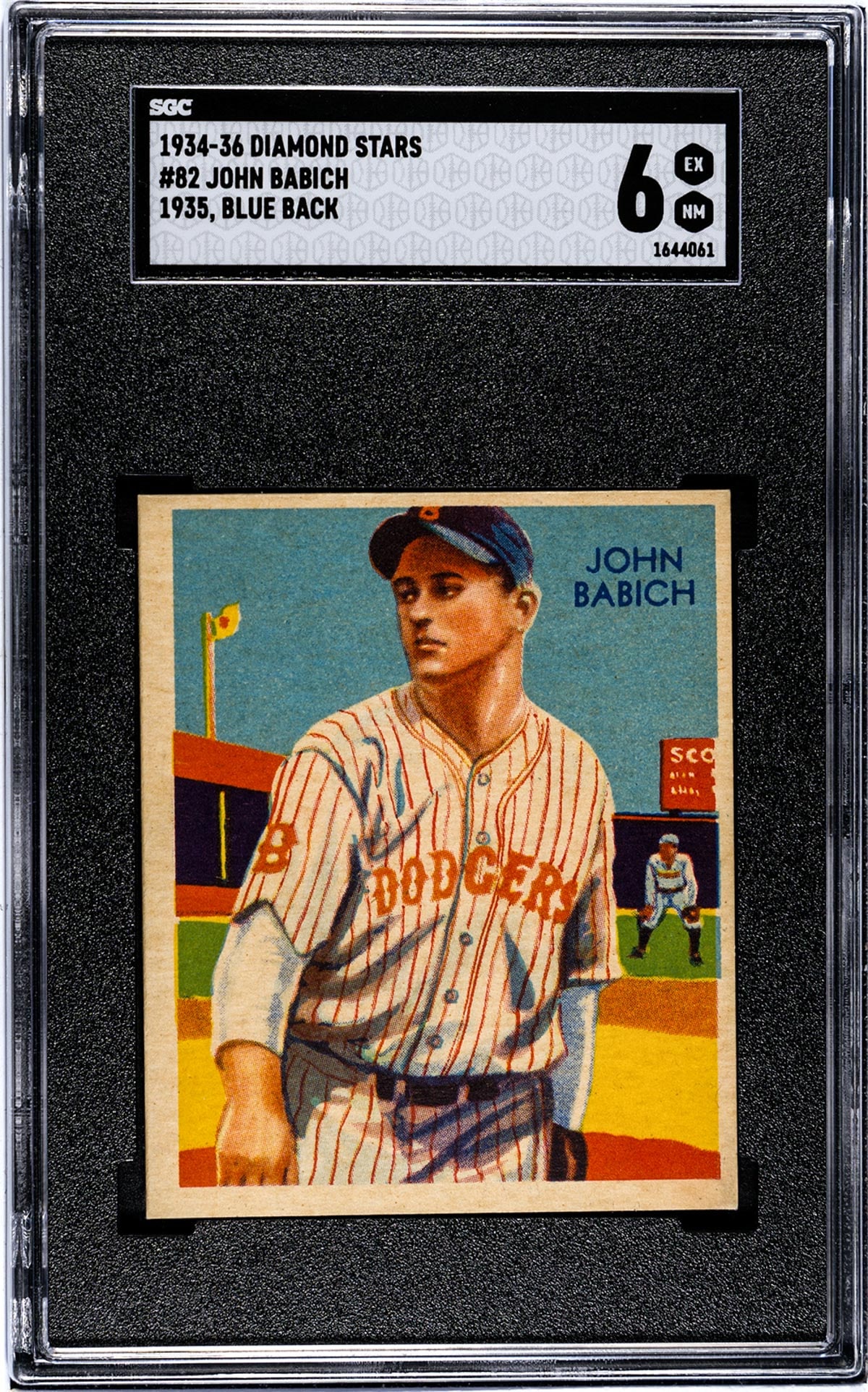 1935 Diamond Stars John Babich #82 SGC 6 (1 of 2)