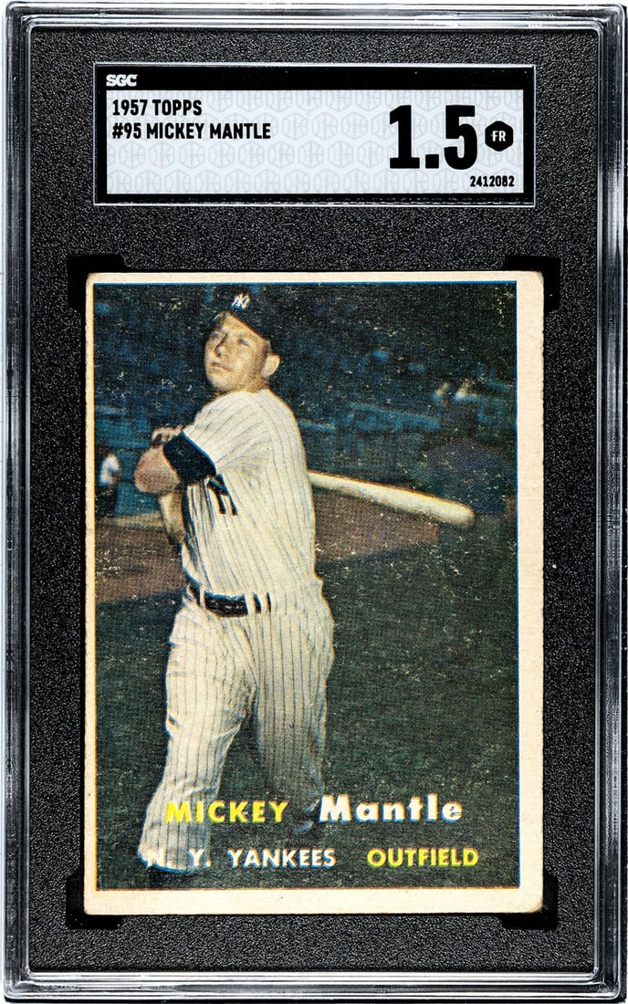 Mickey Mantle 1957 Topps #95 SGC 1.5 (1 of 2)