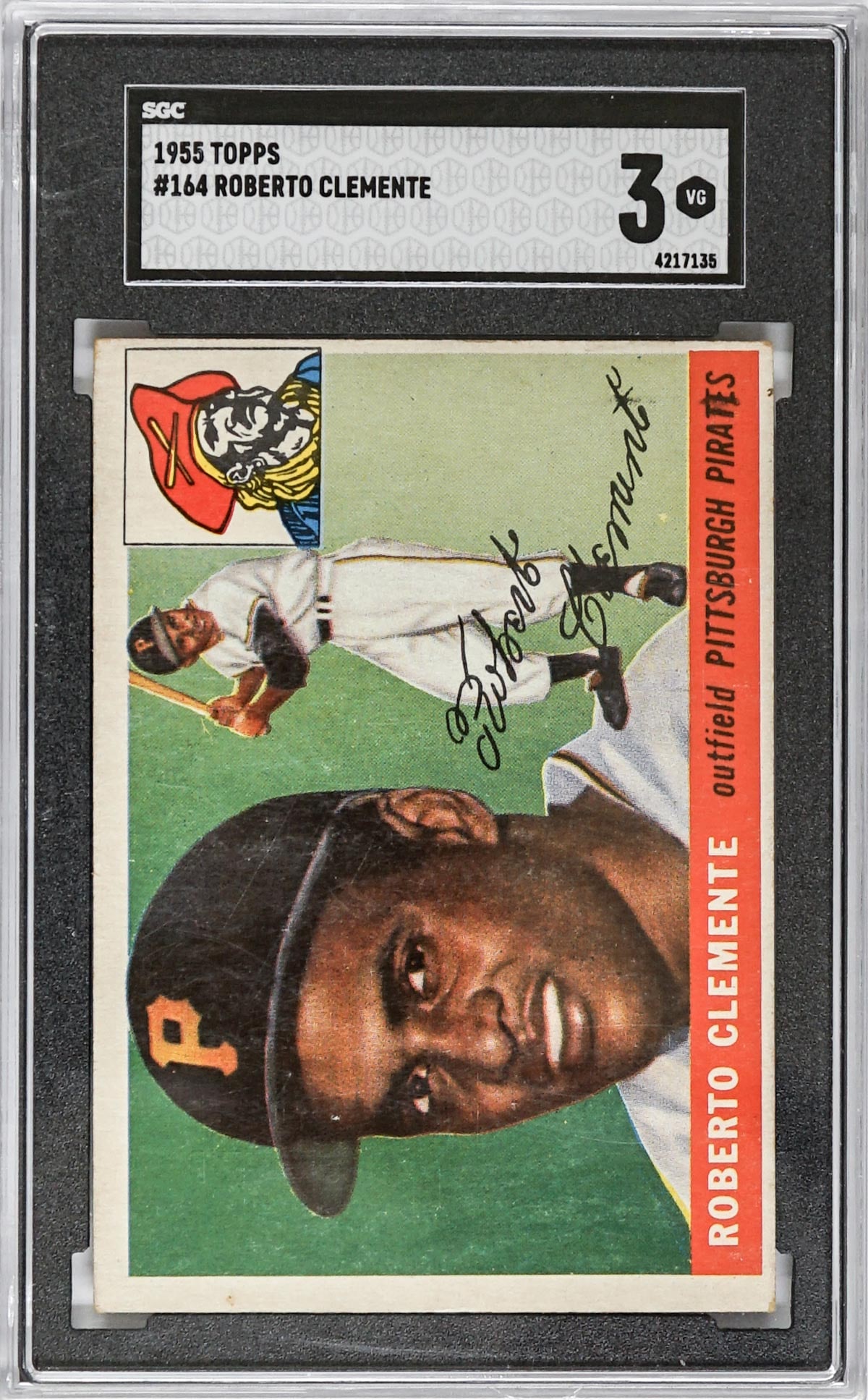 Roberto Clemente 1955 Topps #164 SGC 3 (1 of 2)