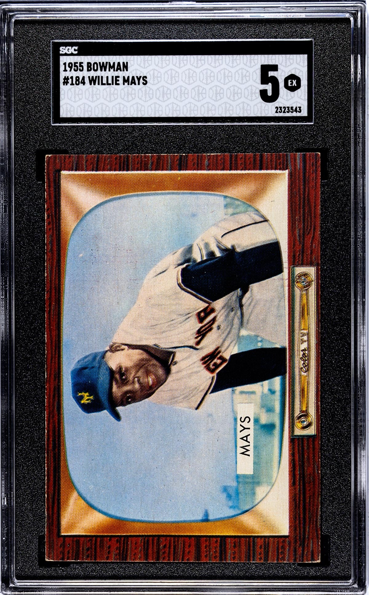 Willie Mays 1955 Bowman #184 SGC 5 (1 of 2)