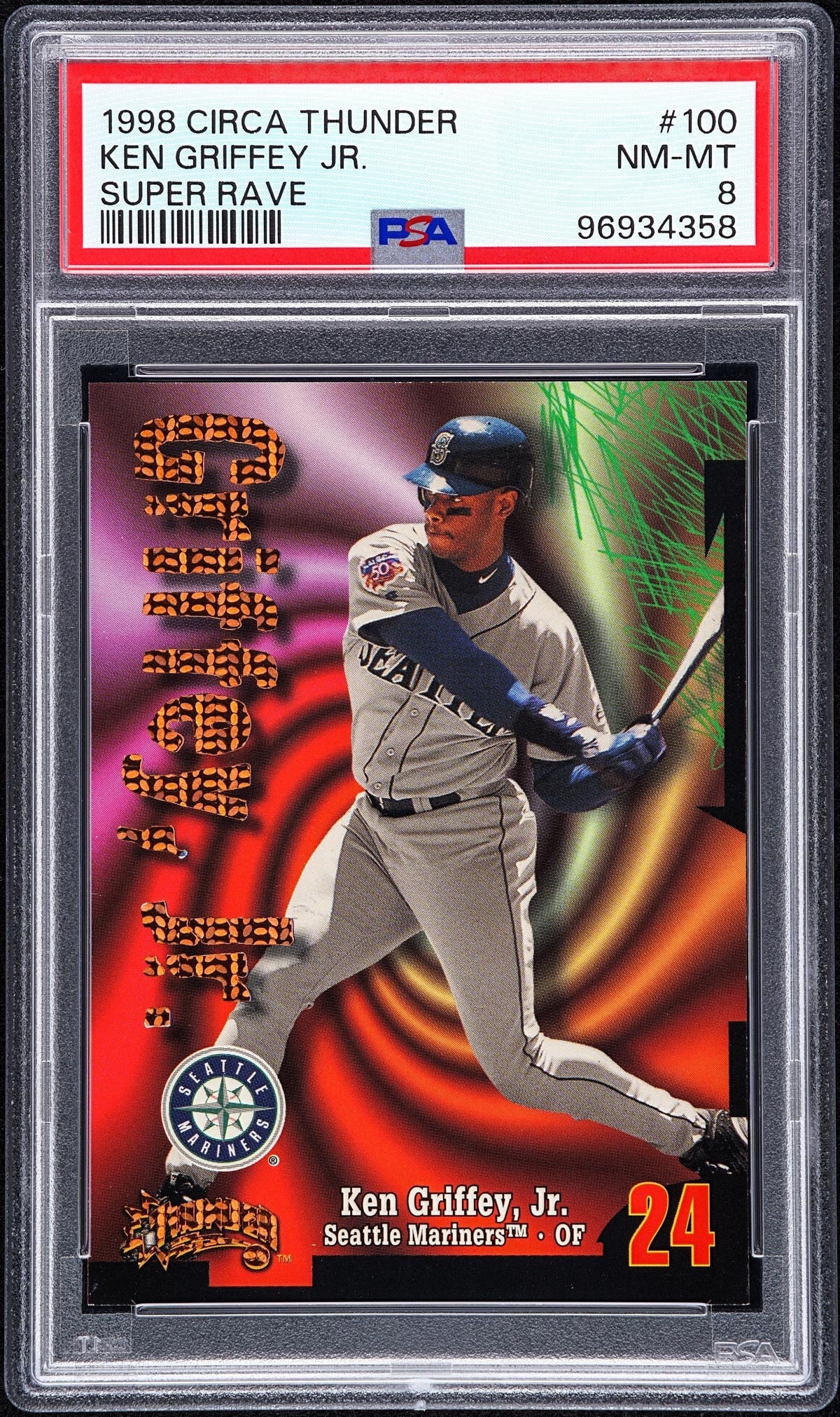 Ken Griffey, Jr. 1998 Circa Thunder Super Rave (1 of 2)