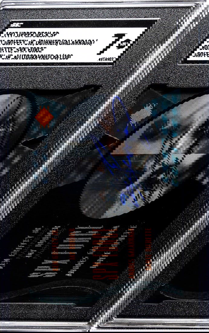 1997 Upper Deck SP #1 Ken Griffey, Jr. AUTO /100 (1 of 2)