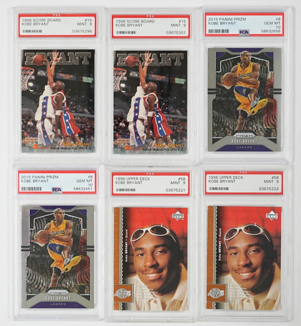Kobe Bryant Graded Cards with Rookie Cards (6) (1 of 2)