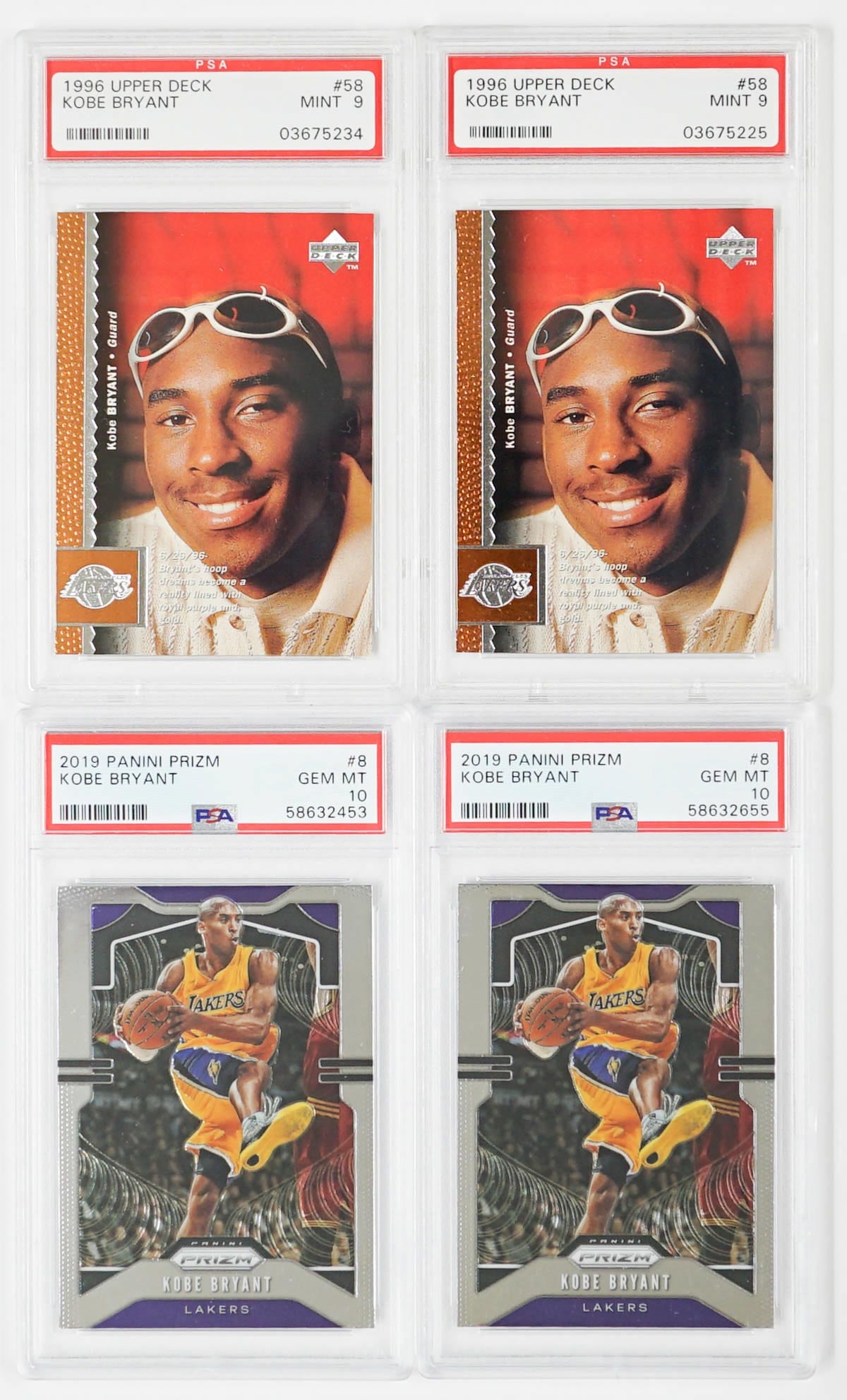 Kobe Bryant Graded Cards with Rookie Cards (4) (1 of 2)