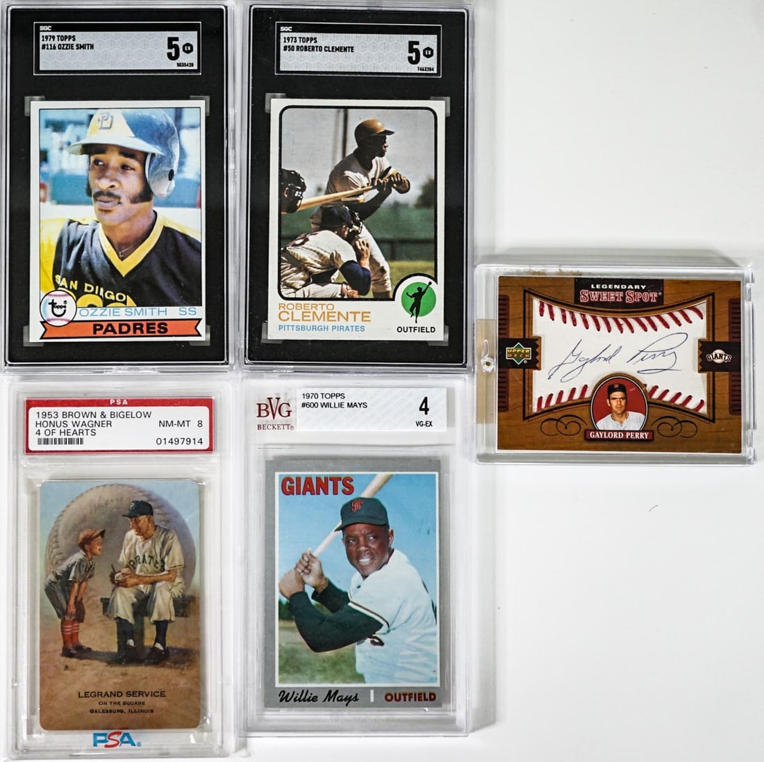 (5) Vintage Baseball Cards (1 of 11)