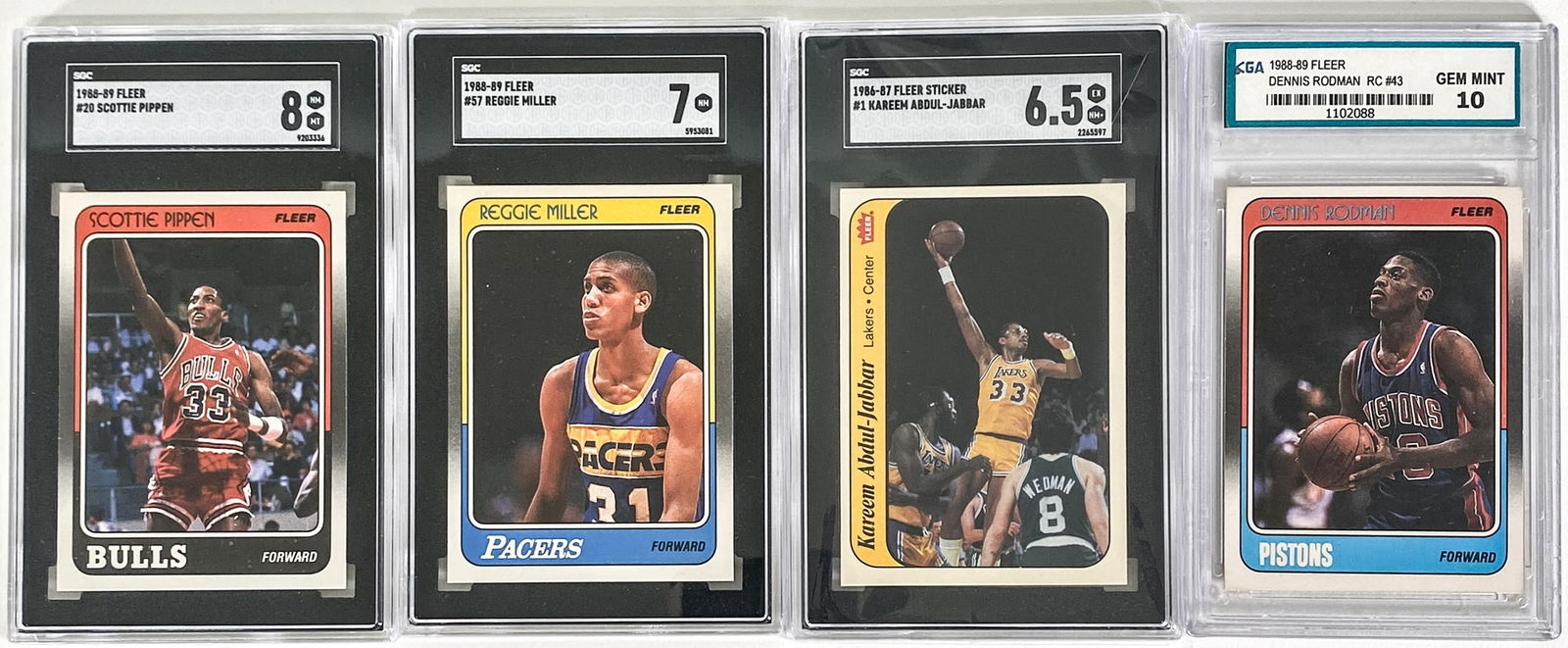 Four Graded Basketball Cards (1 of 5)