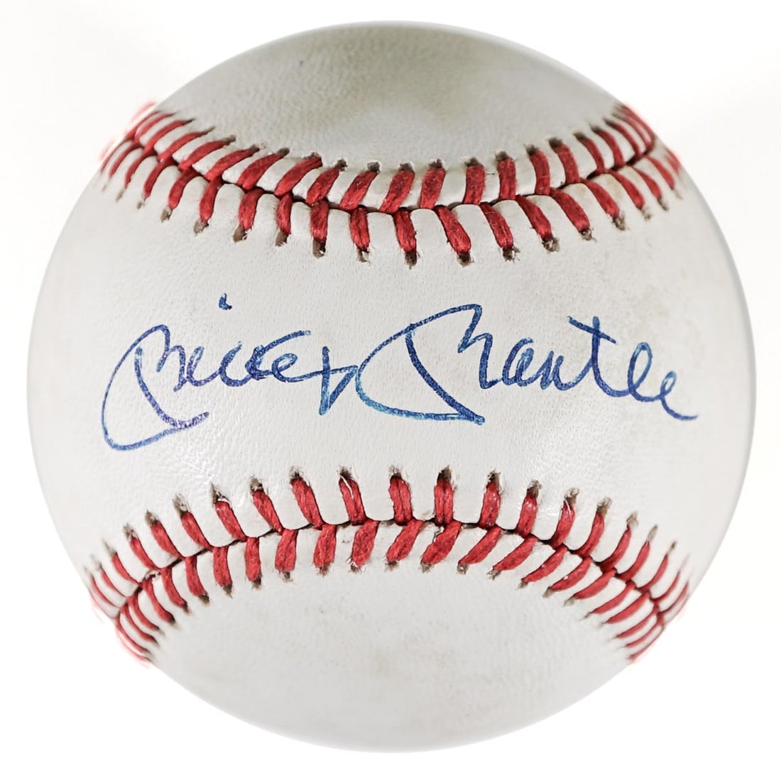 Mickey Mantle Single Signed Baseball BAS LOA (1 of 3)