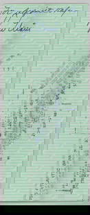 SCARCE Roger Maris Signed New York Yankees Check: SCARCE Roger Maris Signed New York Yankees Check. Large check measuring 3.5 x 8.5 inches. Auto Grade 9. Beckett Authentication Services LOA #AE04352. If lot is absent of a condition report one may be