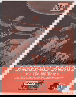 Ted Williams Signed Booklet BAS LOA: Ted Williams Signed Softcover Booklet [Baseball Basics]. Beckett Authentication Services LOA #AC83020. EX-MT/NM. If lot is absent of a condition report one may be requested via email. Condition