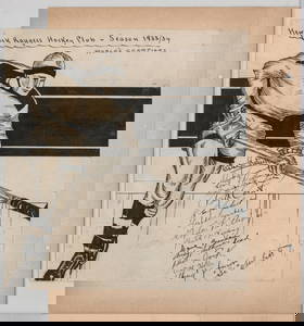 RARE 1932-33 New York Rangers Team Signed