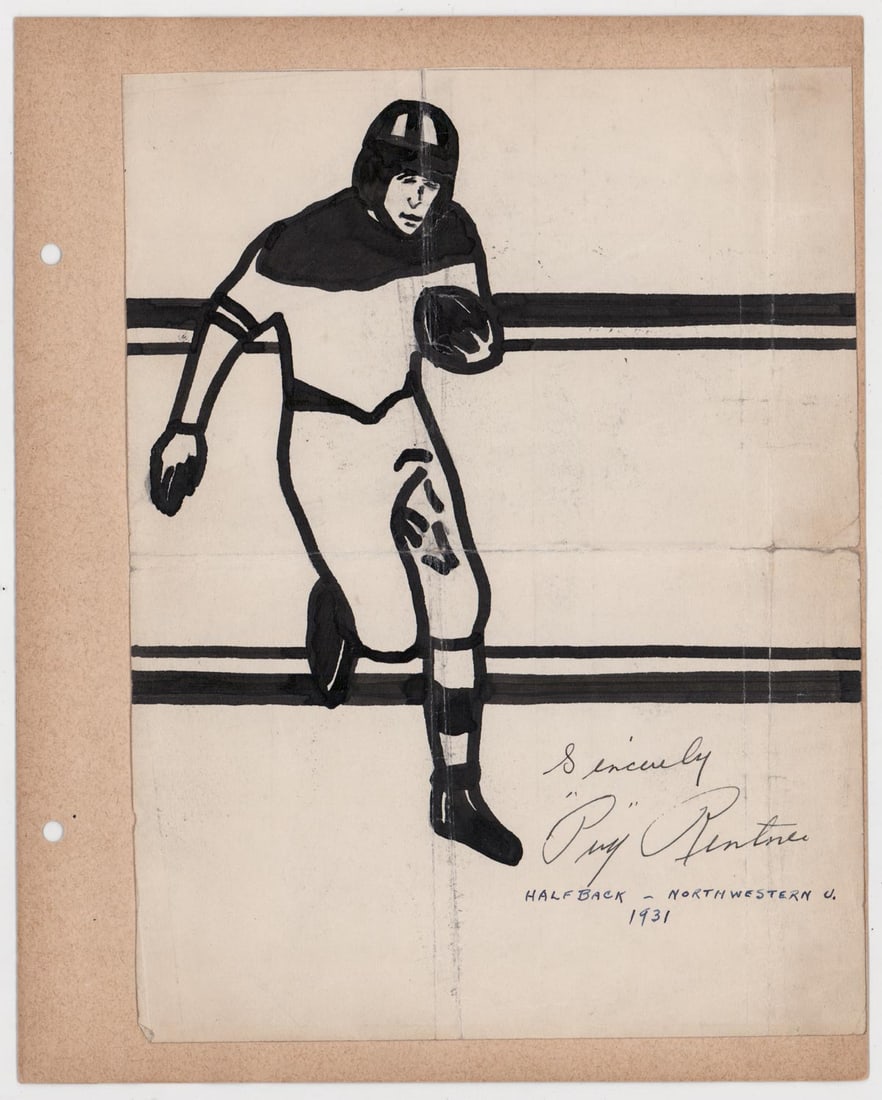 Pug Rentner & Ernie Pinckert Signed Drawings (1 of 3)