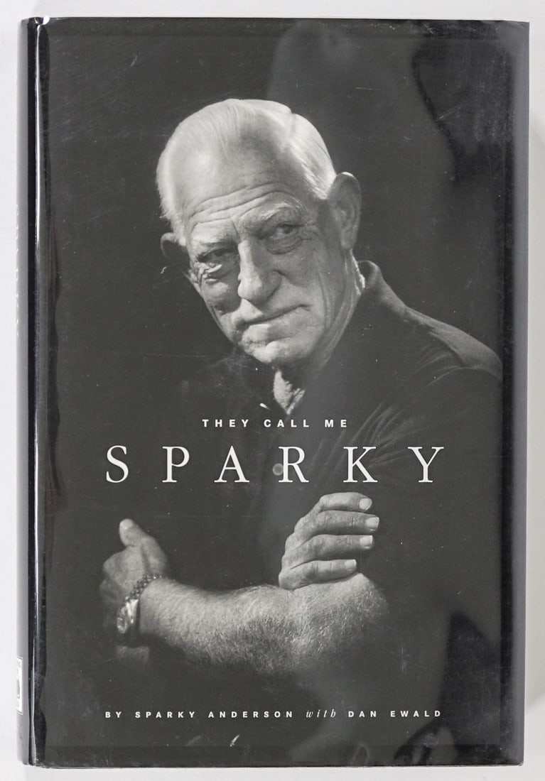 They Call Me Sparky (Anderson) SIGNED BAS COA: They Call Me Sparky by Sparky Anderson. Signed and inscribed on front endsheet. 1998. Sleeping Bear Press. 256 pp. Illustrated. Black covers. Measures 9.25 in. x 6.25 x 1 in. Beckett Authentication Se