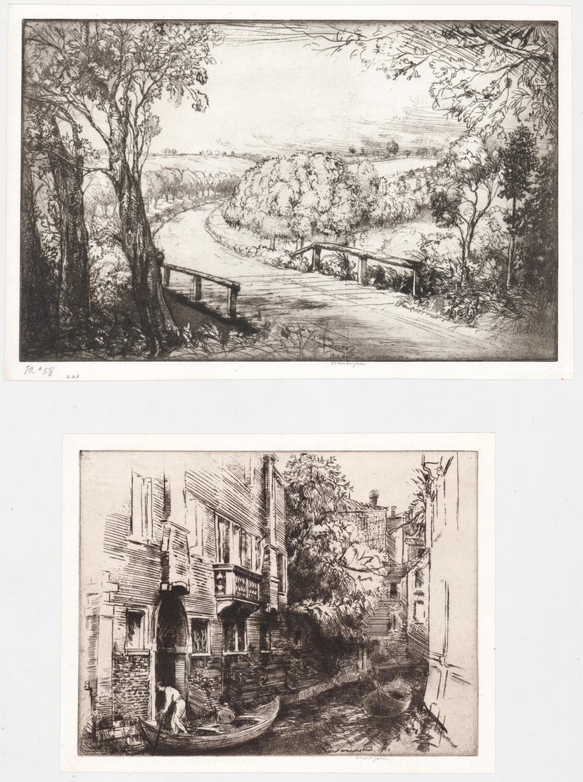 Donald MacLaughlin (2) Etchings SIGNED (1 of 9)