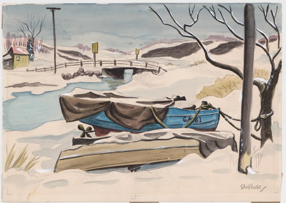 George Shellbase Watercolor [Boats] (1 of 3)