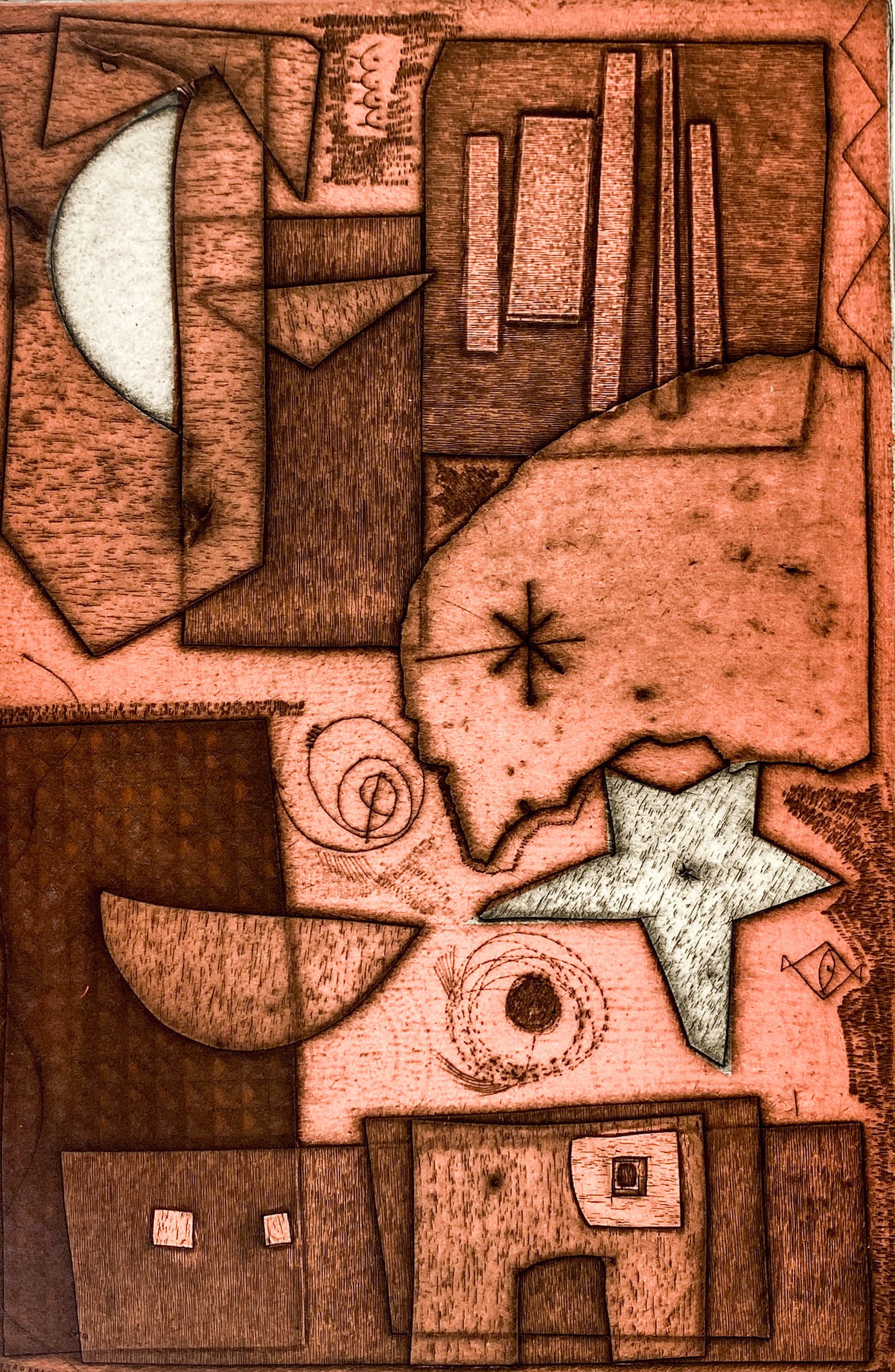 Irving Amen Etching SIGNED AP [Moon and Star] (1 of 5)