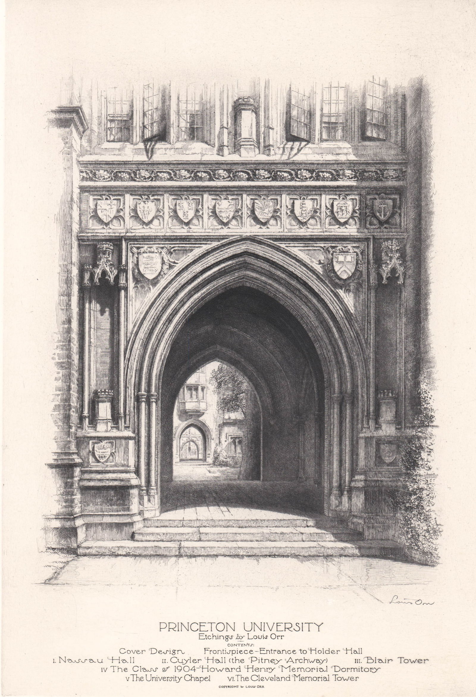 Louis Orr Etching [Princeton University] (1 of 4)