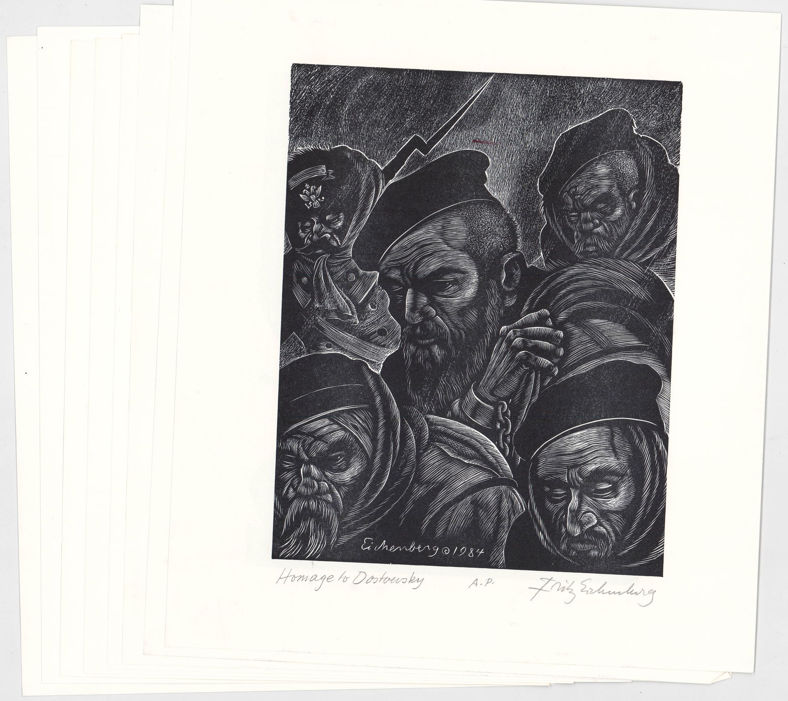 Fritz Eichenberg (8) SIGNED [Homage 1984] (1 of 9)