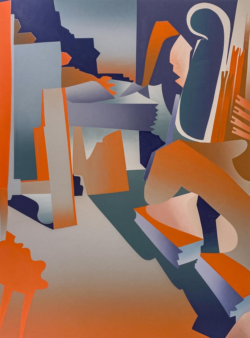 Illegibly Signed Screenprint S/N [Abstract] (1 of 5)