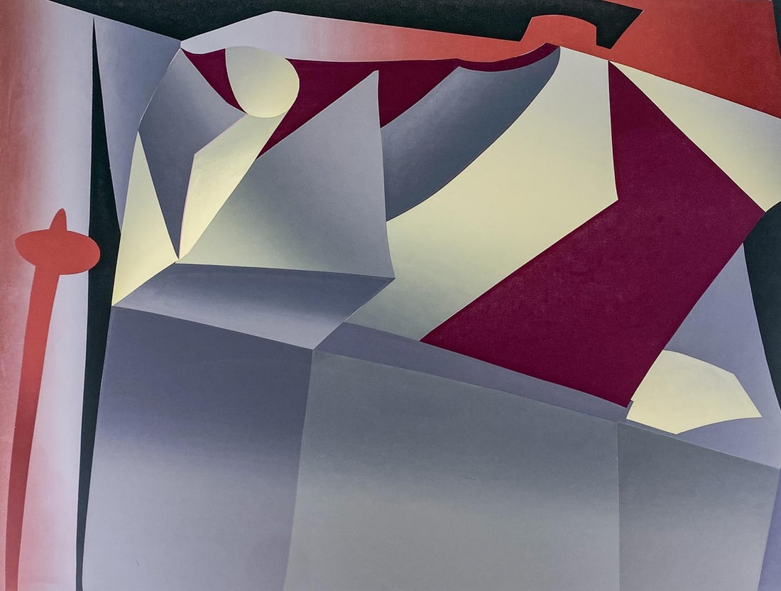 Illegibly Signed Screenprint S/N [Abstract] (1 of 5)