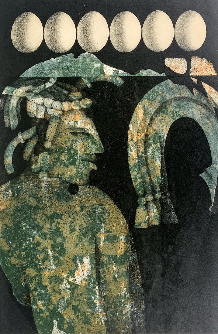 C. David Thomas Print SIGNED [Mayan Egg Plant] (1 of 5)