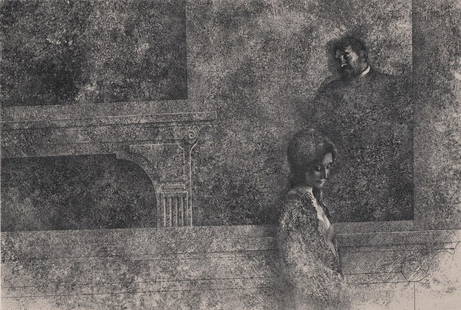 Peter Milton "Jolly Corner" Series Etching S/N: Peter Milton (b. 1930) 1971 etching from "Jolly Corner" series. Pencil signed lower right and numbered 25/90 lower left. Titled III:2 lower center. Image measures 9.75 in. x 14.75 in. Sheet measures 1