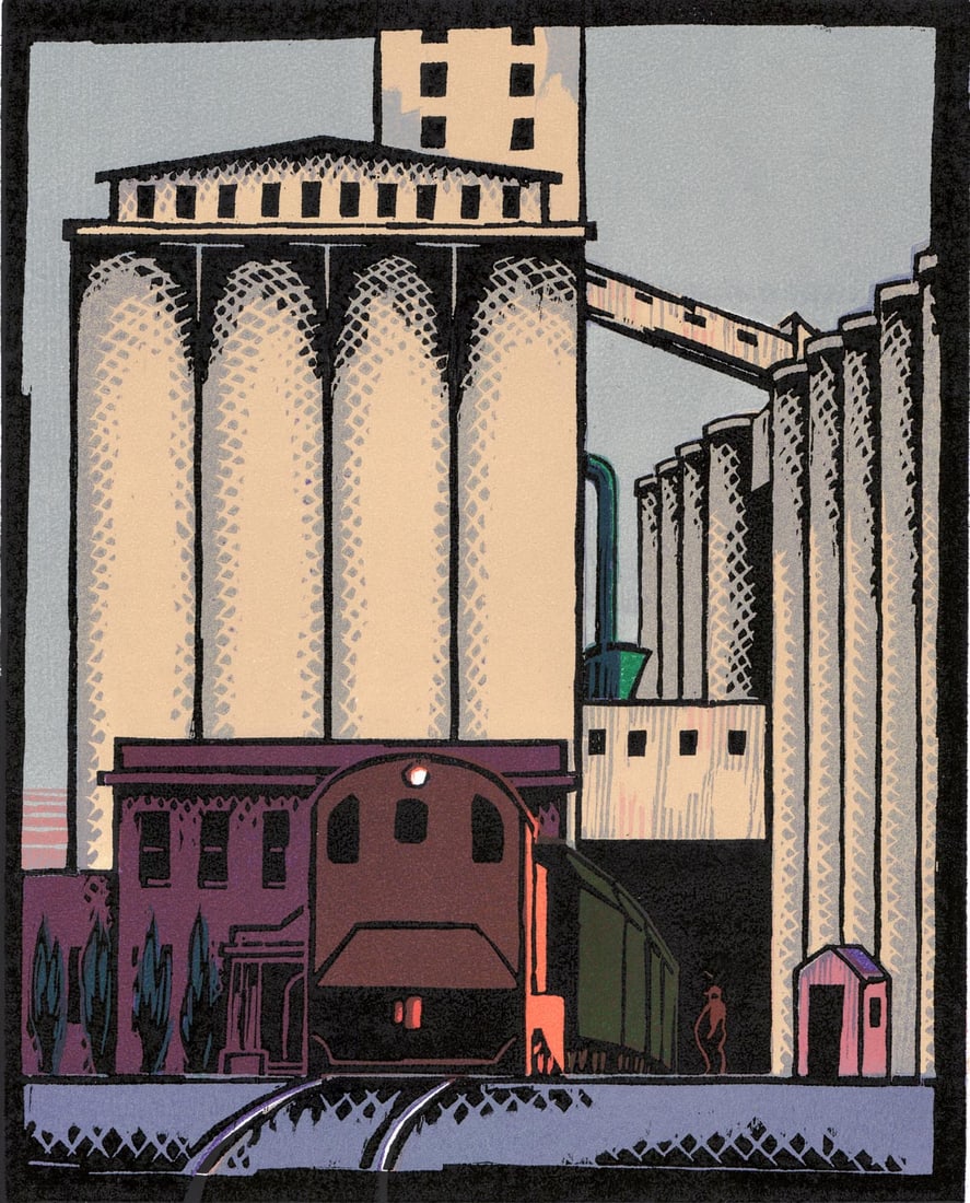 Lockwood Dennis Woodcut S/N [Flour Mill] (1 of 4)
