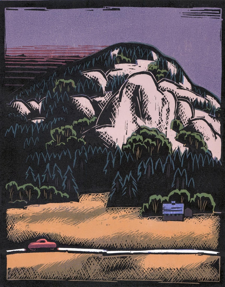 Lockwood Dennis Woodcut S/N [Mt. Erie] (1 of 4)
