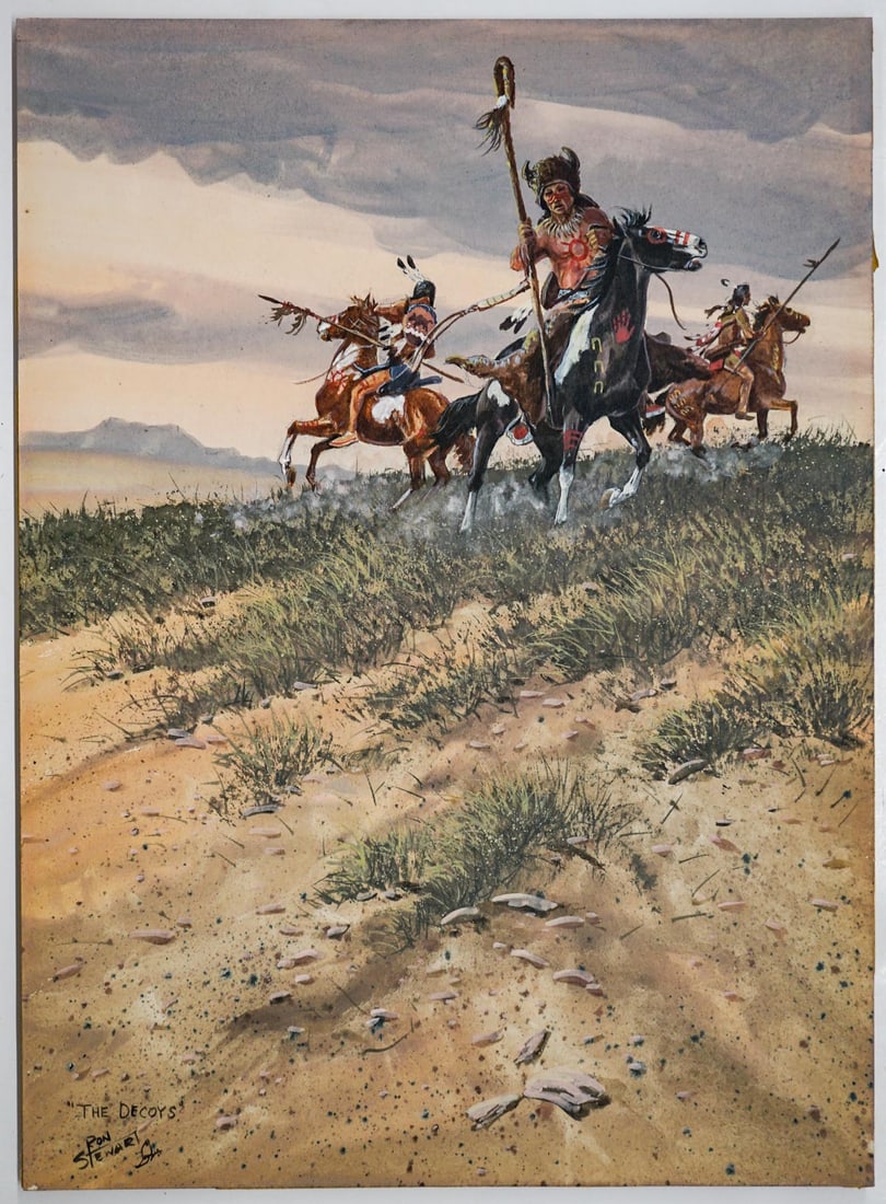 Ron Stewart (Arizona, Born 1941) Original Painting (1 of 4)