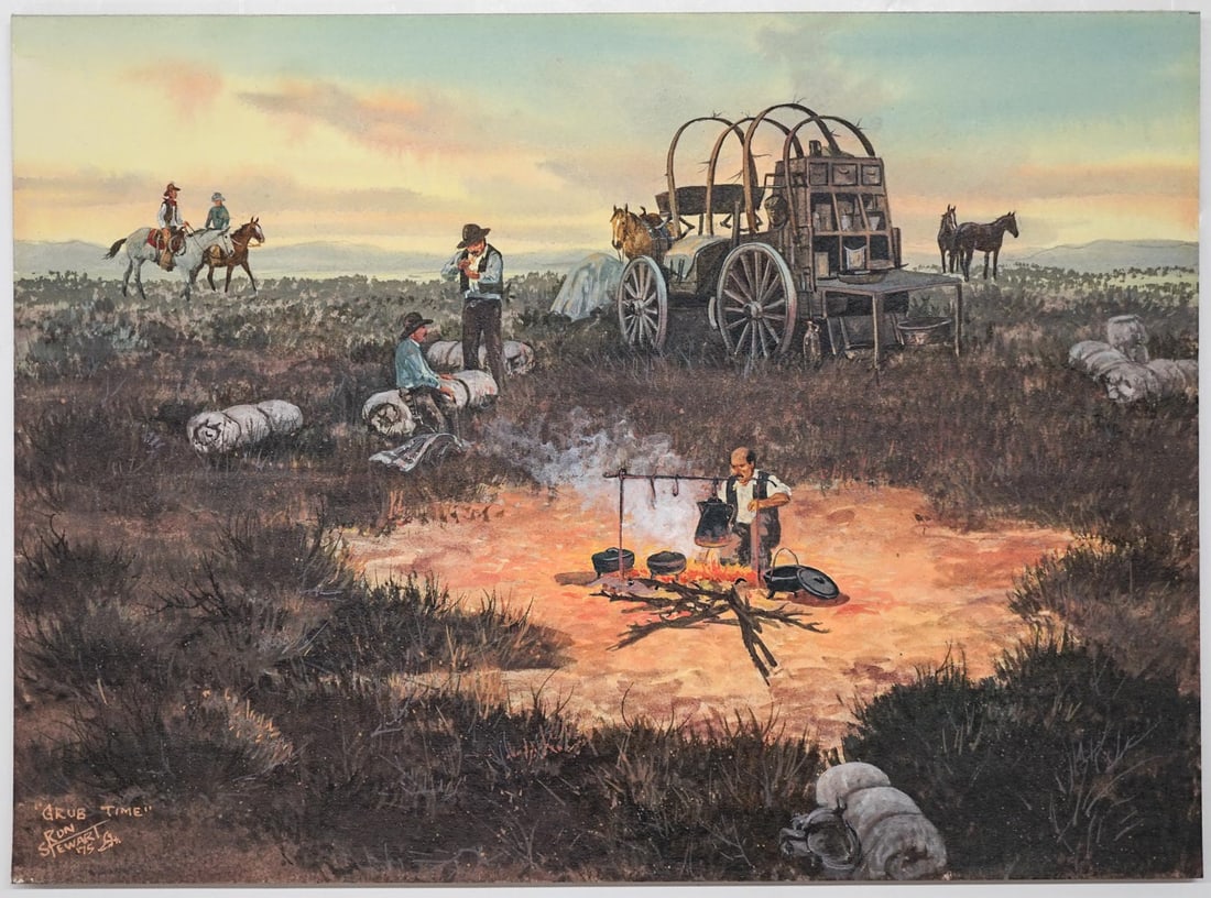 Ron Stewart (Arizona, Born 1941) Original Painting (1 of 4)