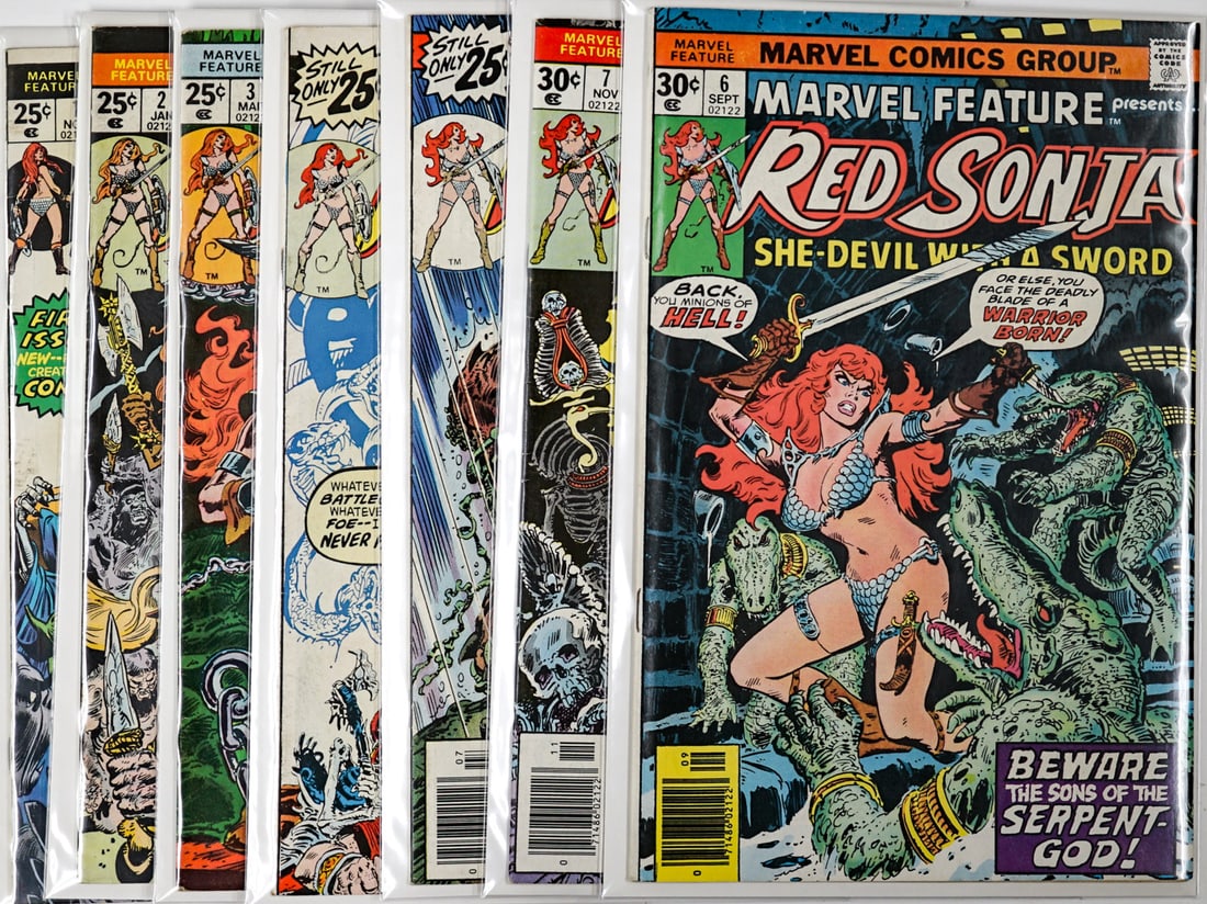 Red Sonja Marvel Feature #1-7 (1 of 8)