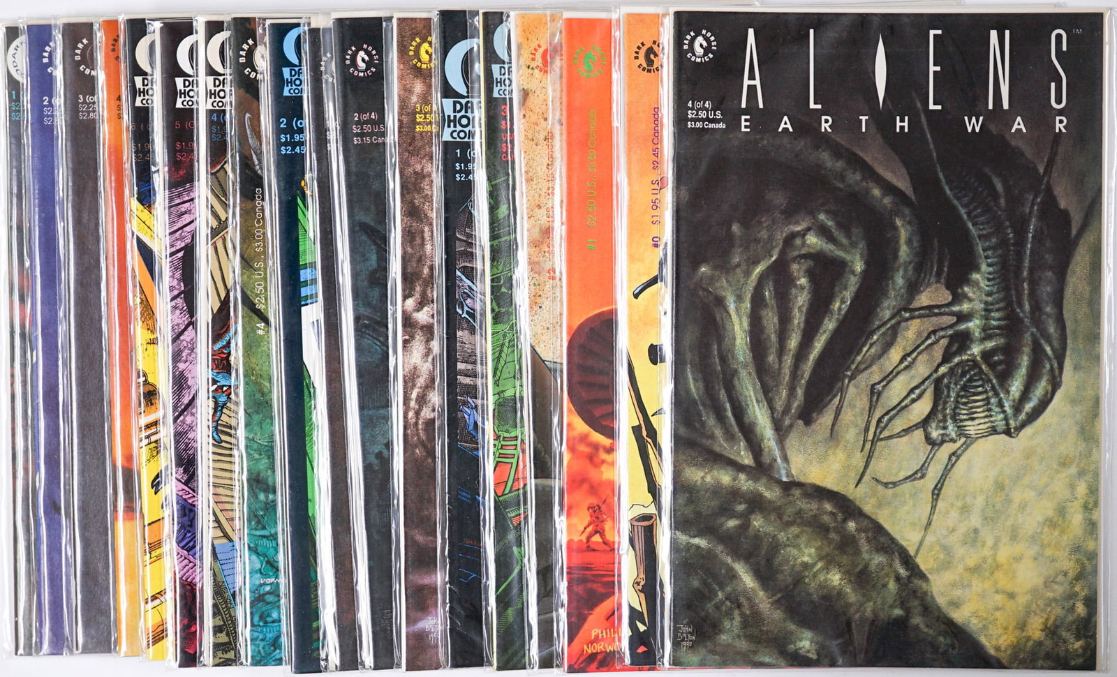 ALIENS Comic Books (18): ALIENS Comic Books (18). NM-MT. Mixed condition. If lot is absent of a condition report one may be requested via email. Condition report is provided as an opinion only and is no guarantee as condition