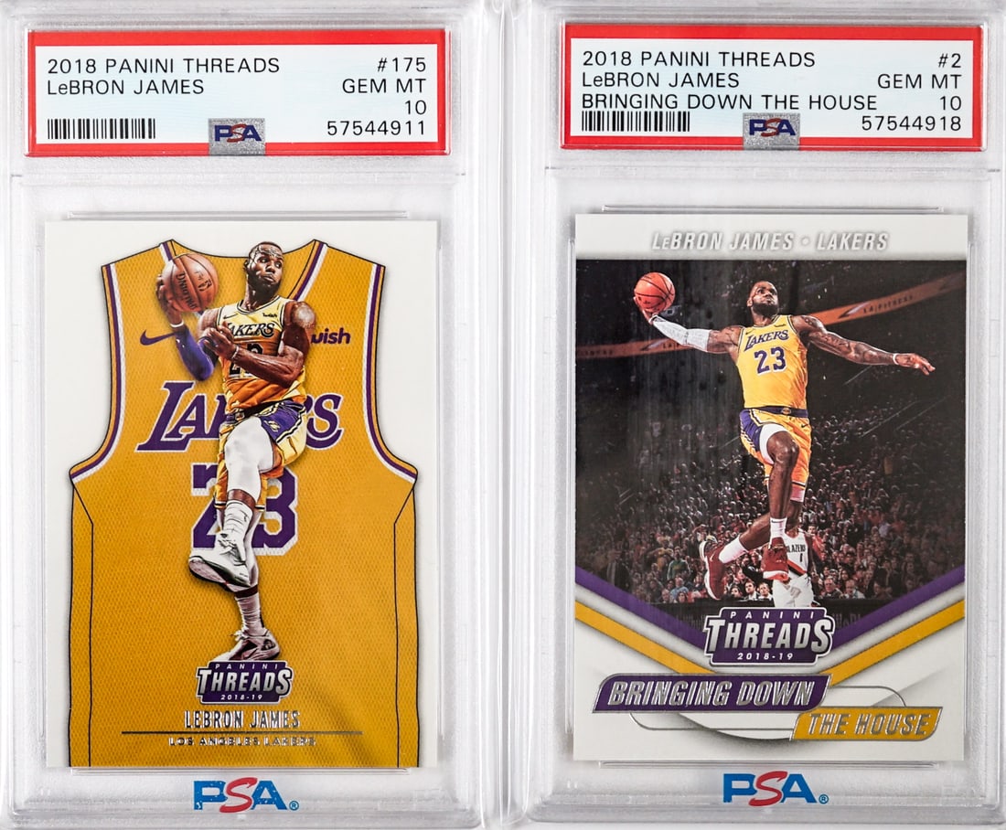 LeBron James 2018 Panini Basketball Cards PSA 10 (1 of 2)